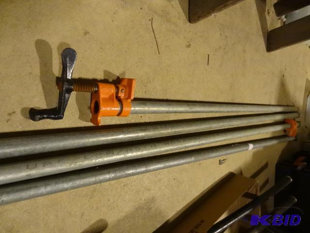 lot 341 image: Misc. Pipe for Pipe Clamps Only Enough Pieces...