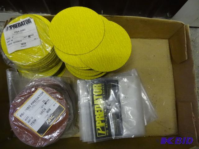 lot 37 image: Predator metal sanding discs. 5". Sticky...