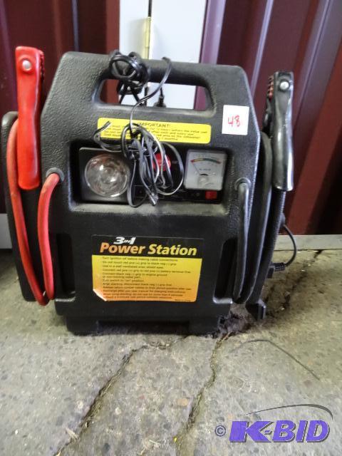 lot 48 image: 3 in 1 power station. Compressor, jumper, and...