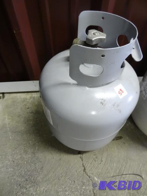 lot 58 image: New style 20 lb propane tank...