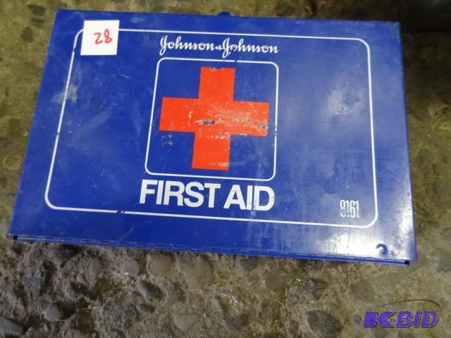 lot 82 image: Johnson and Johnson first aid kit...