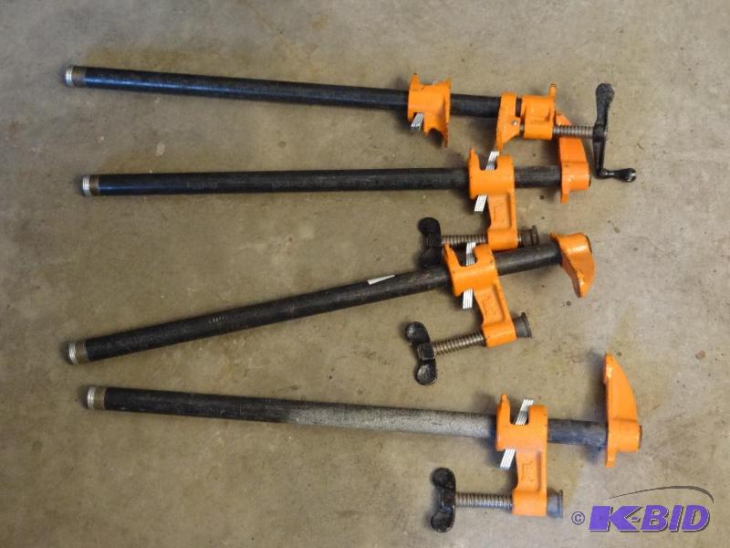 lot 92 image: 4-20" Pipe Clamps...