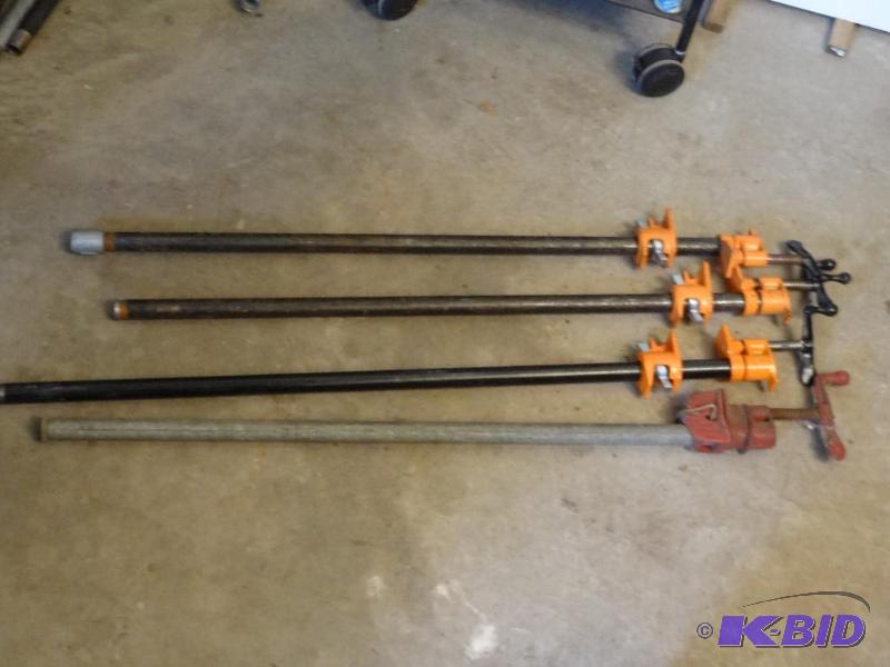 lot 94 image: 4-36" Pipe Clamps...