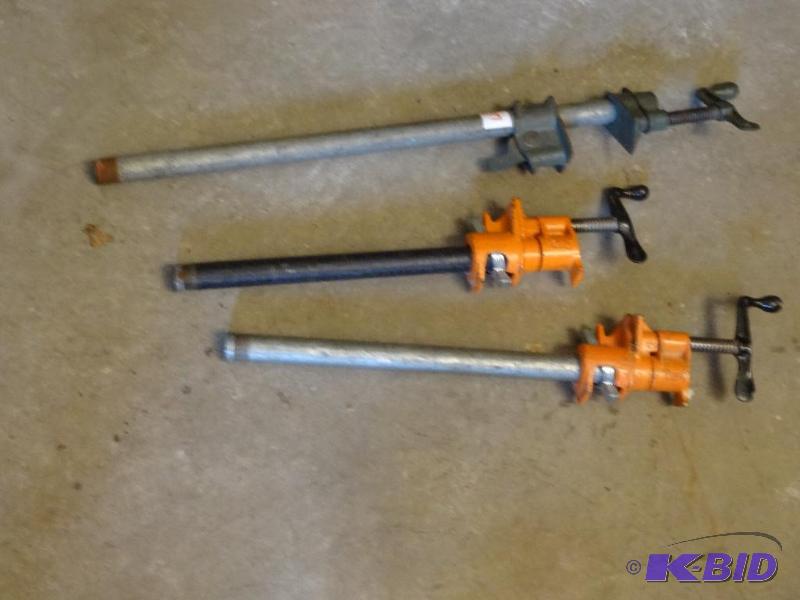lot 97 image: 3-20" Pipe Clamps...