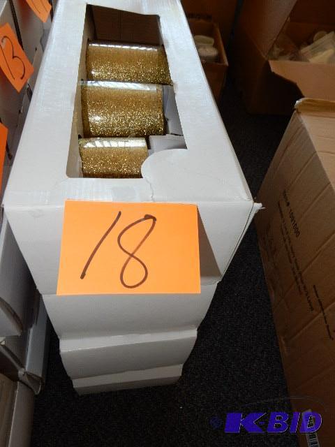 Ivory Sparkle  and Gold Sparkle pillars