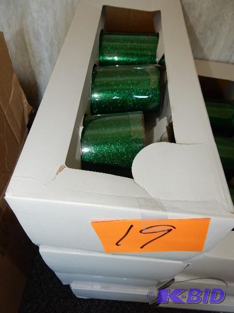 Green Sparkle Pillars