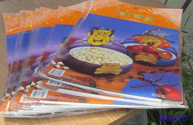 16 bowl wraps- 2 per pack 18 in x 12 in...