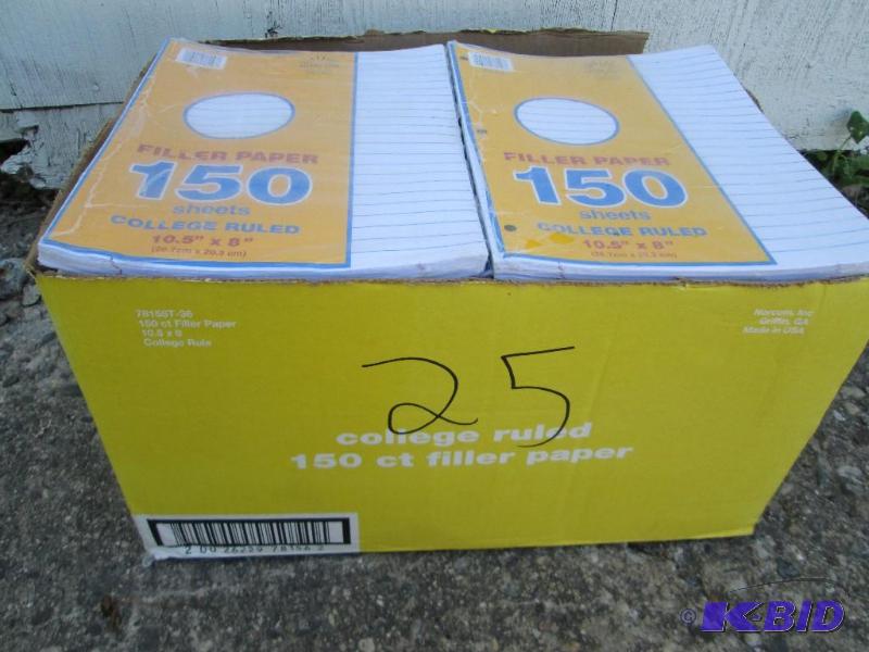 case of 36 packs college ruled loose leaf pap...