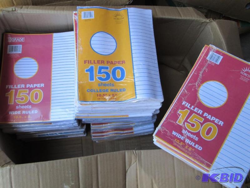 50 packs mainly wide ruled some college ruled...