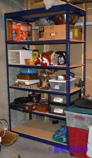 lot 18 image: 7 x 4 w x 24 14&quot deep heavy duty blue...