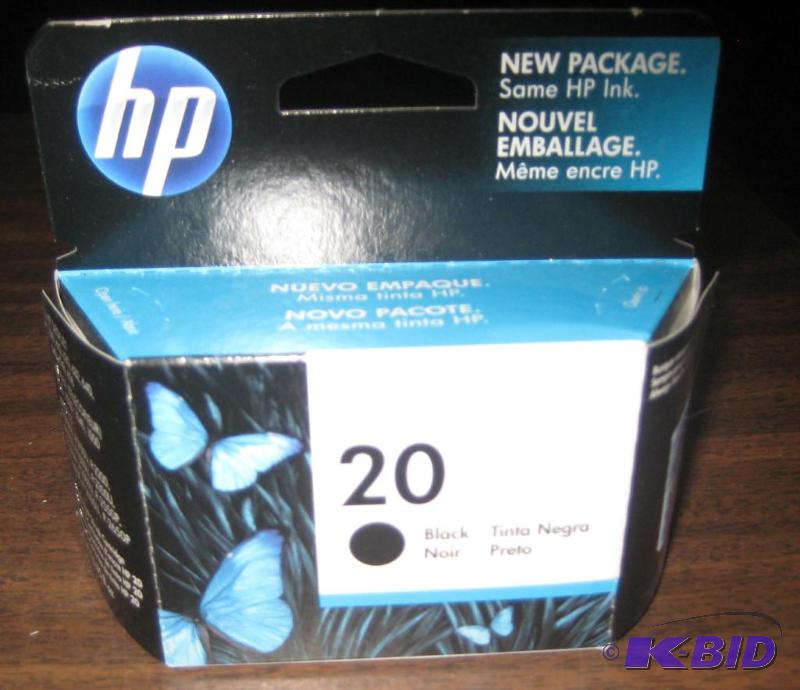 HP Black Inkjet Ink Number 20
