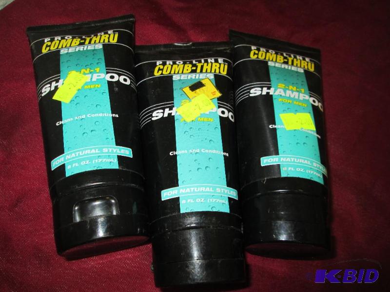 lot 120 image: Qty 3 Pro-line comb-thru 2-n-1 shampoo for me...