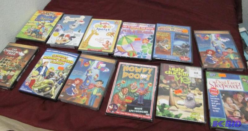 lot 127 image: Kids DVD Qty 12 Best Ever Sleepover, The Ugl...