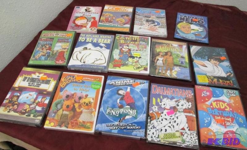 lot 128 image: Kids DVD Qty 13 Arcade gamer Fubuki, Corneil ...
