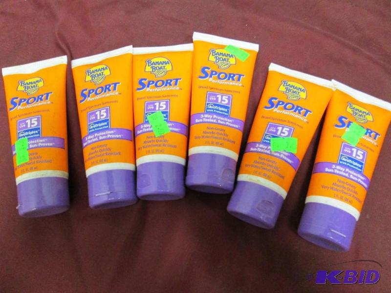 lot 135 image: Qty 6 Banana boat sport Performance sunscreen...