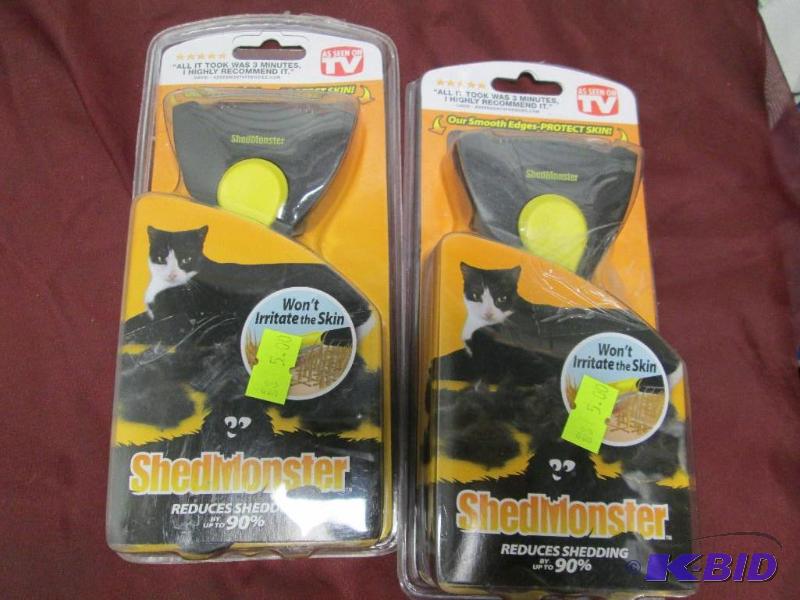 lot 149 image: Qty 2 As seen on TV Shed Monster for pets...