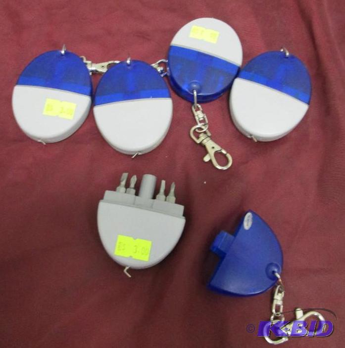 lot 151 image: Qty 5 tool key chain...