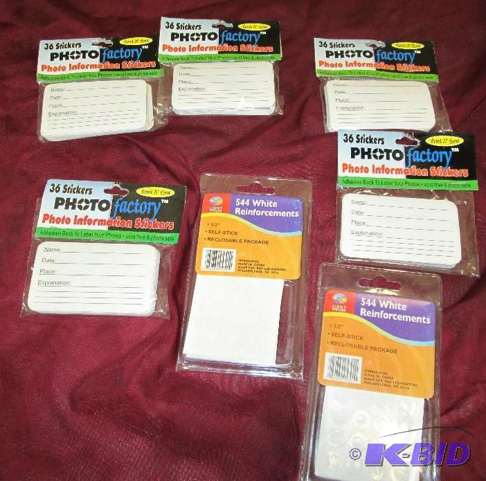 lot 158 image: Qty 7 -36 Stickers photo factory-Photo inform...