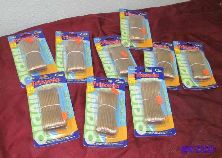 lot 171 image: Qty 8 Trisonic 24 Gauge speaker wire 25ft eac...