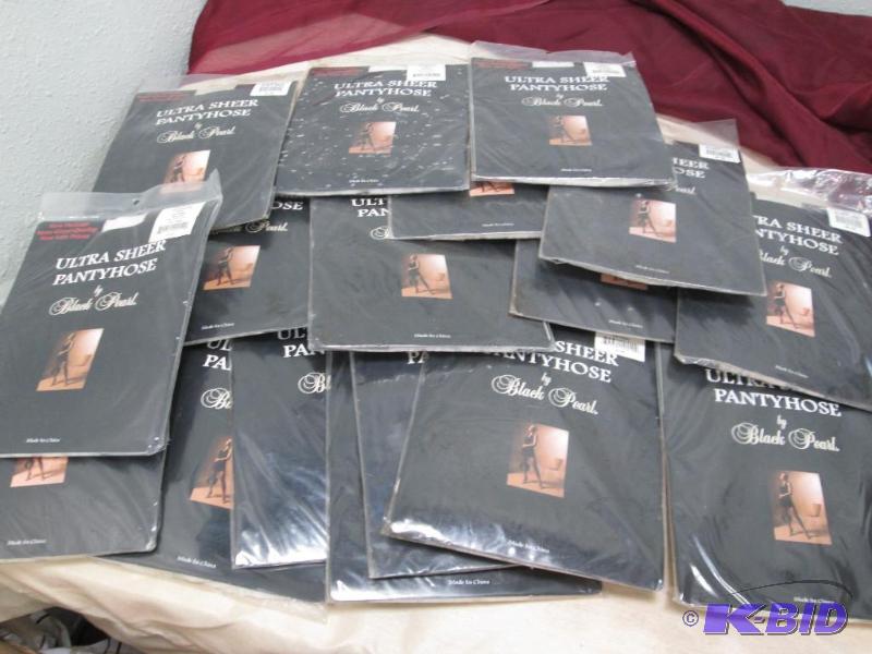 lot 219 image: Qty 17 Ultra sheer pantyhose by Black Pearl C...