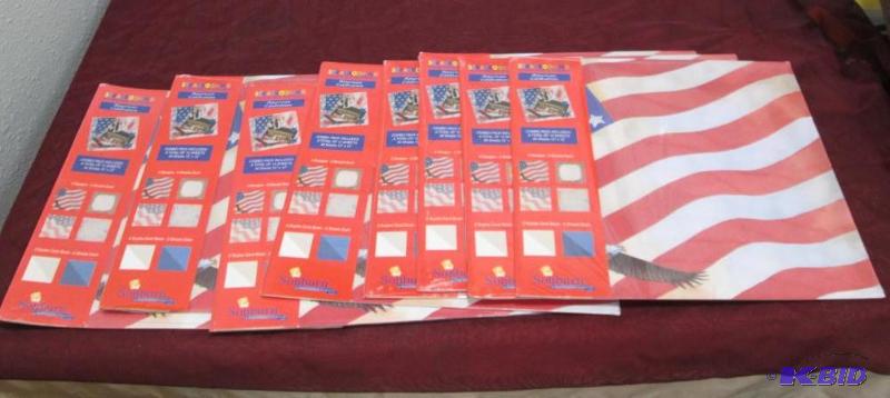 lot 227 image: Qty 8 Scrap booking paper combo American Cele...