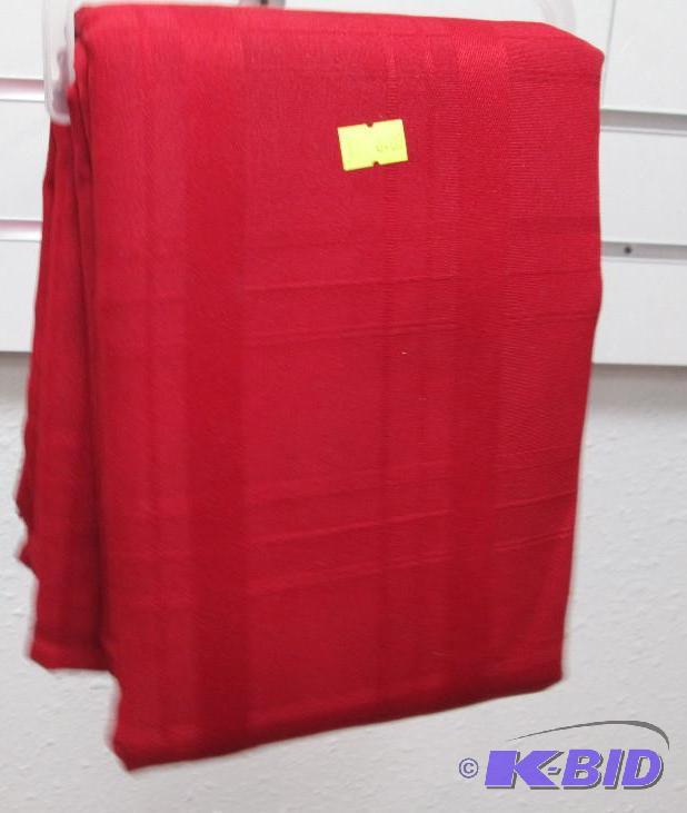 lot 252 image: Red shower curtains...
