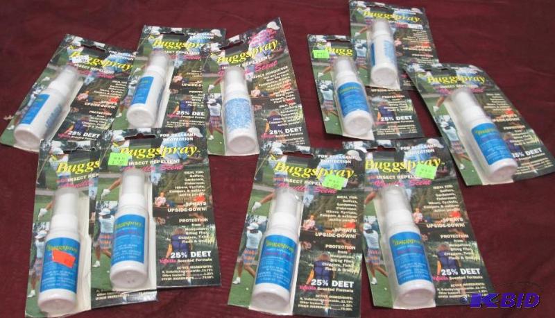 lot 258 image: Qty 10 Buggspray insect repellent Vanilla sce...