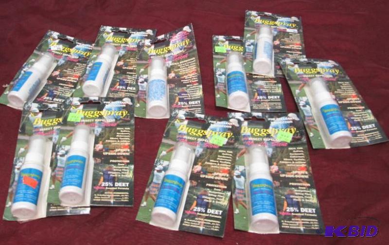 lot 260 image: Qty 10 Buggspray insect repellent Vanilla sce...