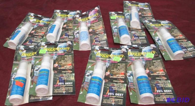 lot 261 image: Qty 10 Buggspray insect repellent Vanilla sce...