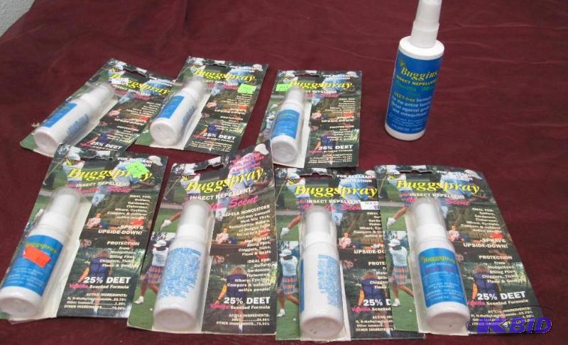 lot 263 image: Qty 8 Buggspray insect repellent Vanilla scen...