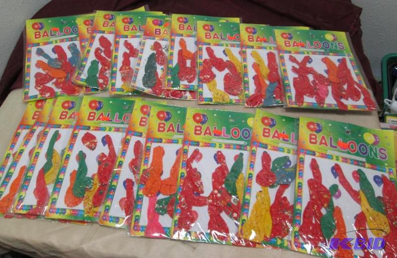 lot 264 image: Qty 20pkg  12 in each pkg Balloons...