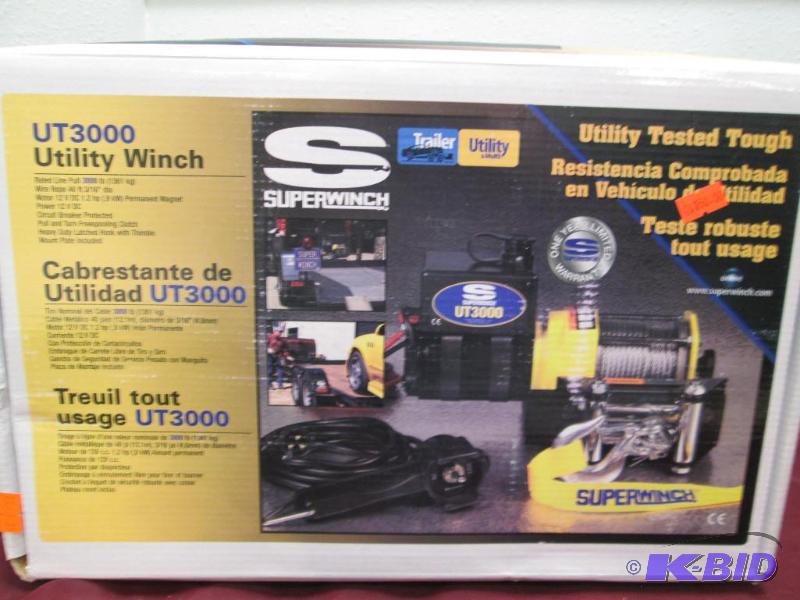 lot 287 image: Super Winch UT3000 Utility Winch-Utility test...