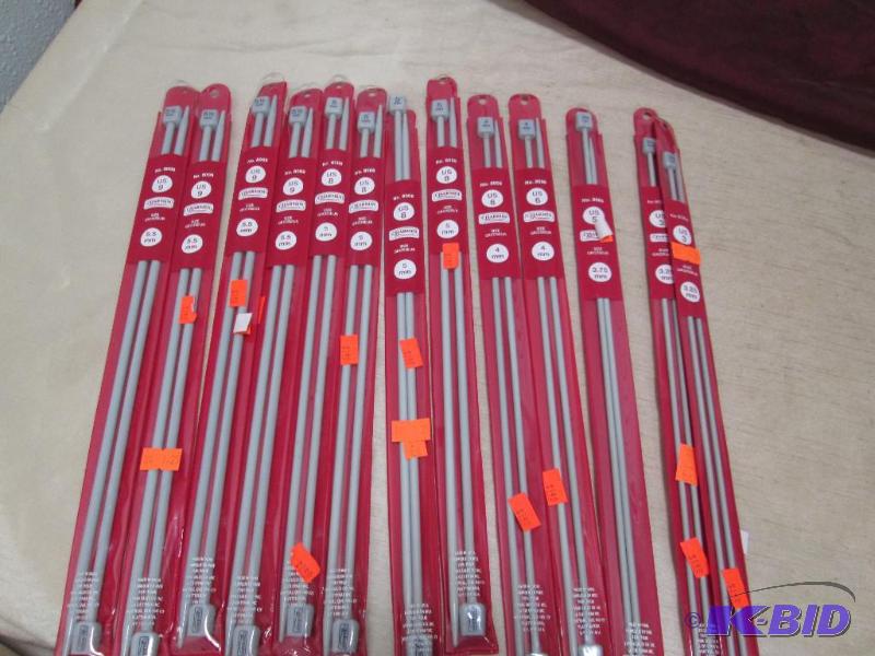 lot 289 image: Qty 13 Charmin knitting needles size 3  mm, 4...