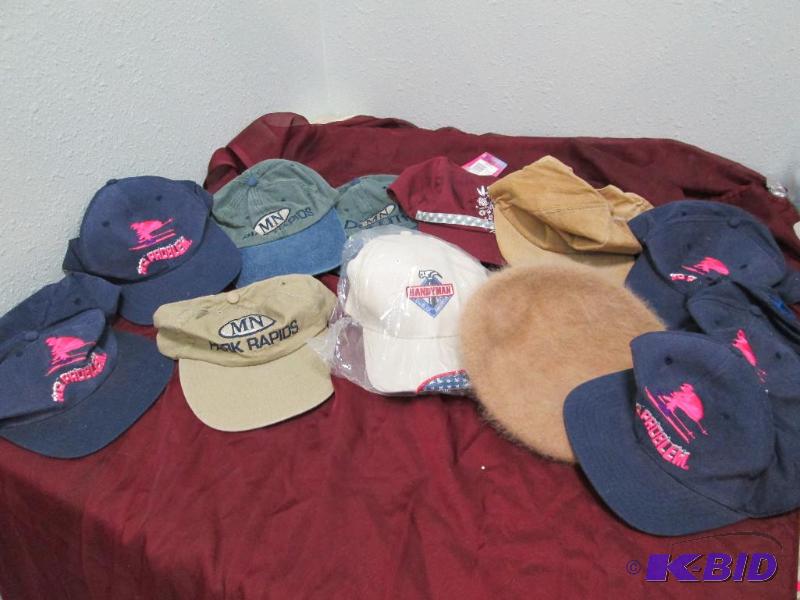 lot 313 image: Qty 5 No problem hat, one i Carly hat, tan ha...