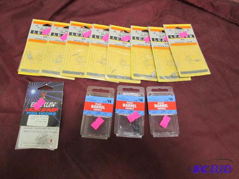 lot 350 image: Qty 5 Scotch line 8 lb. Test nylon twin hook,...