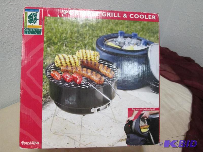 lot 353 image: Outdoor living Portable grill and cooler...