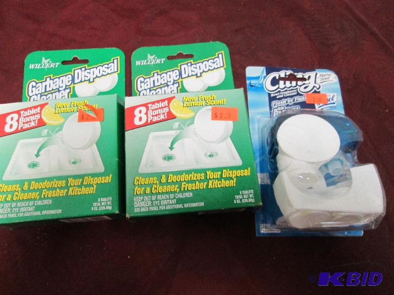 lot 371 image: Qty 2 Garbage Disposal Cleaner, and Cling bow...