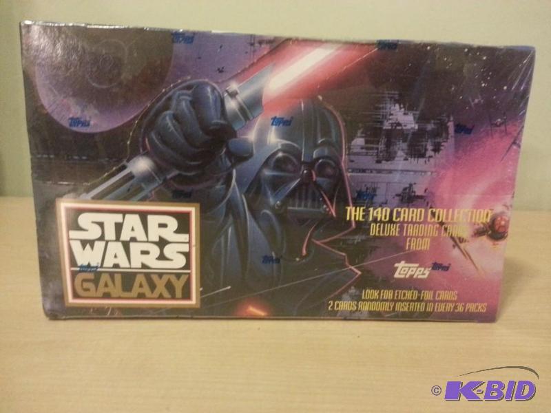 lot 109 image: Unopened box of Star Wars Galaxy Trading Card...