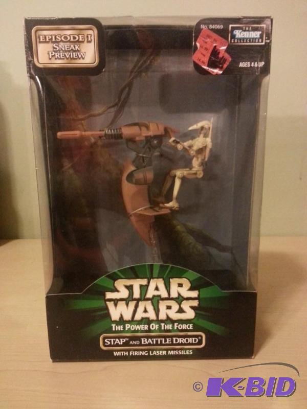 lot 123 image: Star Wars Power of the Force STAP and Battle ...