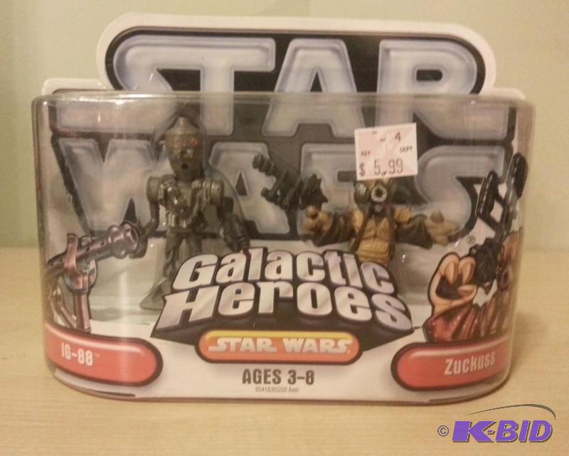 lot 125 image: Star Wars Galactic Heroes featuring IG-88 and...