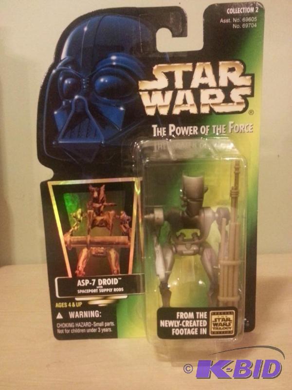 lot 132 image: Star Wars Power of the Force Figure ASP-7 Dr...
