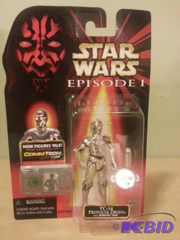 lot 134 image: Star Wars Episode 1 Figure TC-14. Never been...