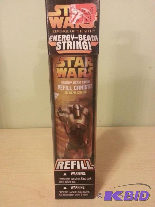 lot 14 image: Star Wars Energy-Beam String Refill Canister...