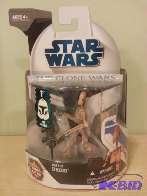 lot 147 image: Star Wars Clone Wars Battle Droid. 1st Day Is...