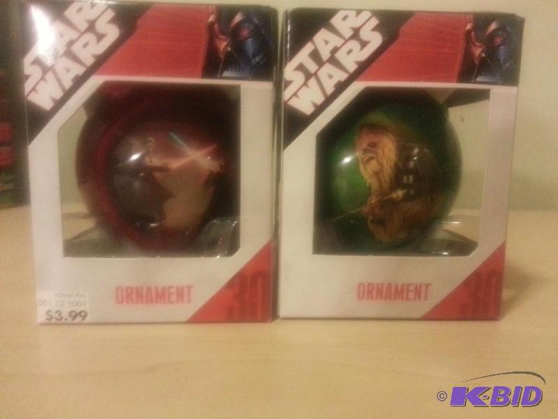 lot 156 image: Lot of 2 Glass Ball Christmas Ornaments, one ...