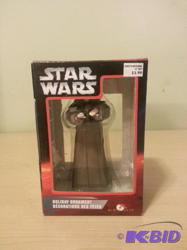 lot 22 image: Emperor Palpatine Christmas Ornament. Never b...