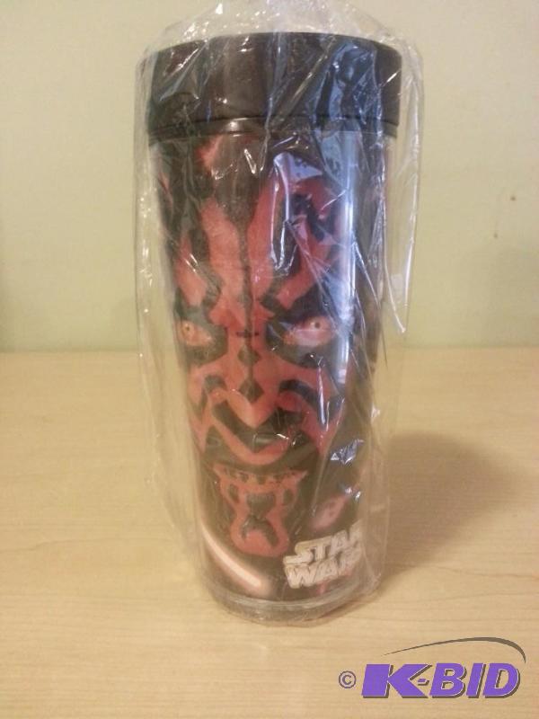 lot 24 image: Darth Maul Travel Mug. Never been used...