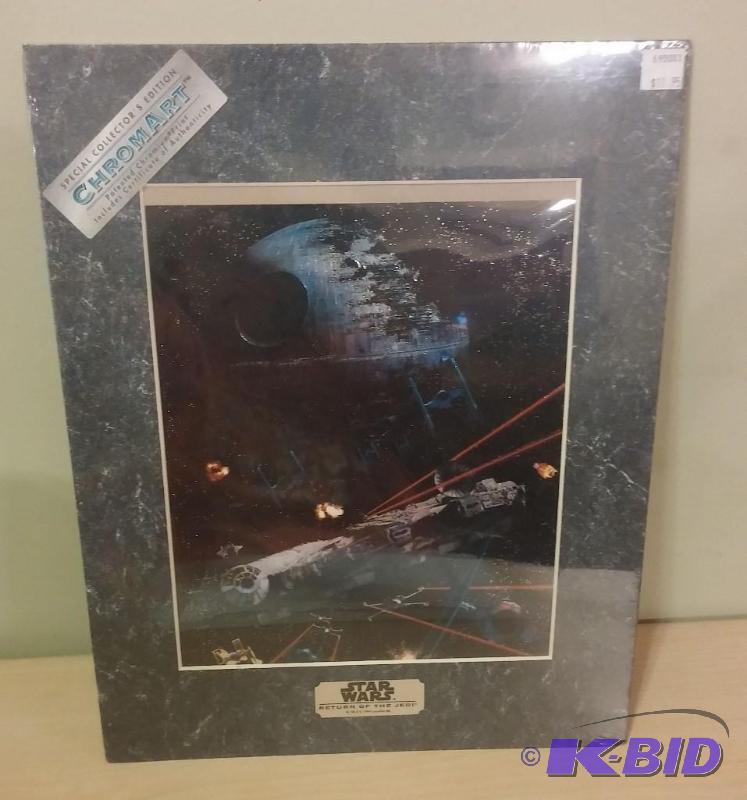 lot 26 image: Star Wars Return of the Jedi. ChromArt print ...