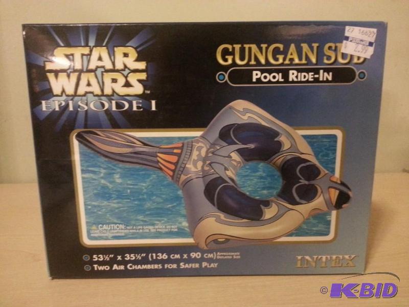 lot 34 image: Star Wars Gungan Sub Inflatable Pool Ride In....