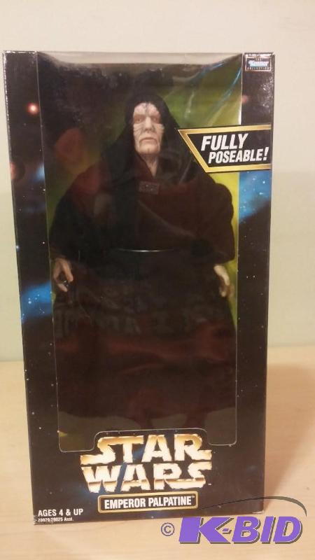 lot 46 image: Star Wars 12 inch figure of Emperor Palpatine...